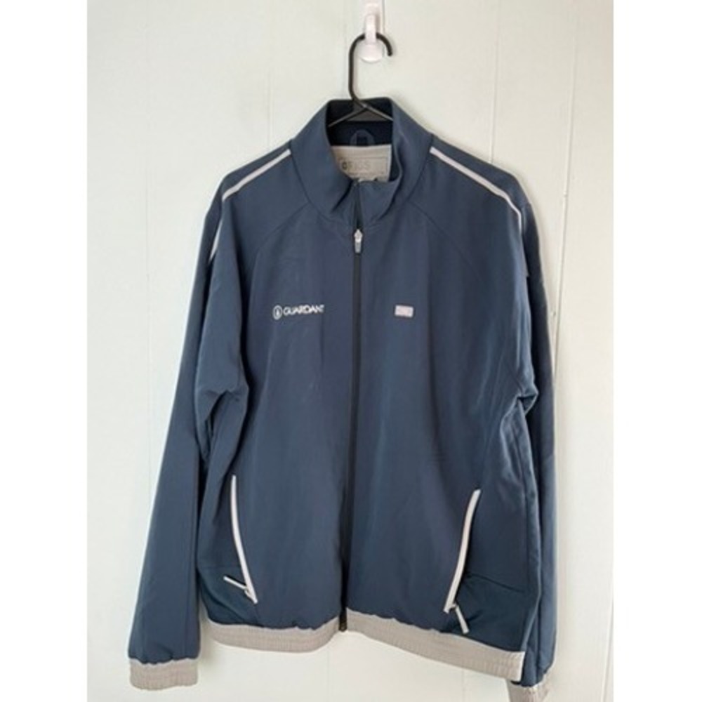 FIGS Technical Collection Mens Medium Navy Blue Full Zip Guardant Scrub Jacket